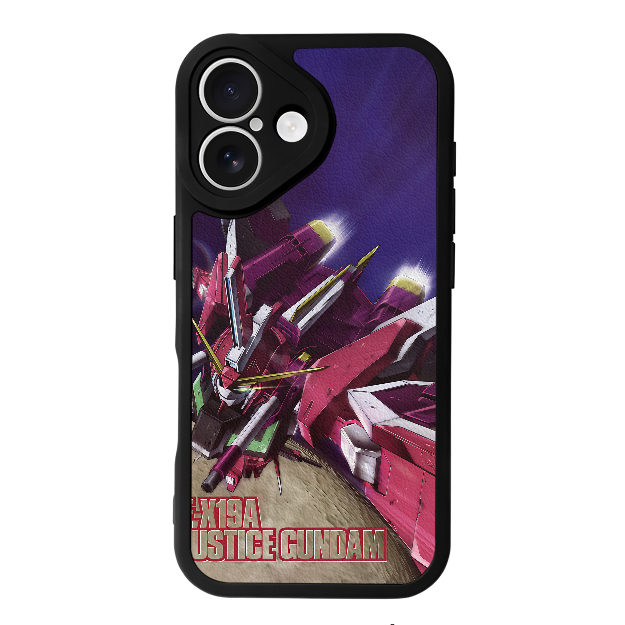 （画像用） 機動戦士ガンダム Mobile Suit Gundam 【iPhone 16シリーズ対応】シリコンスマホケース（レザー調） 材質：シリコン